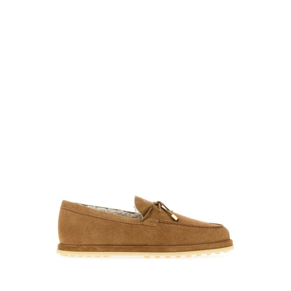 Tod's Women Camel Suede Loafers
